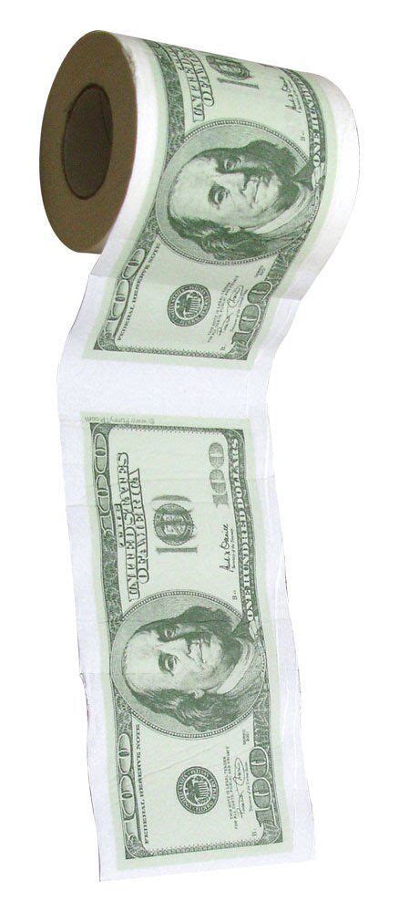2 One Hundred Dollar Bill Toilet Paper Money Roll 100 Funny Gag