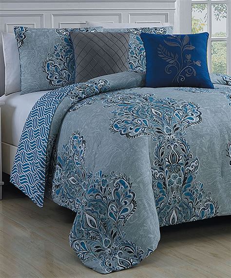 Whatever you're shopping for, we've got it. Love this Blue Gabriella Five-Piece Comforter Set by ...