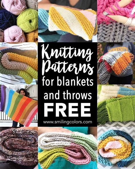 9 Easy Knitted Blanket Patterns You Can Make Smiling Colors