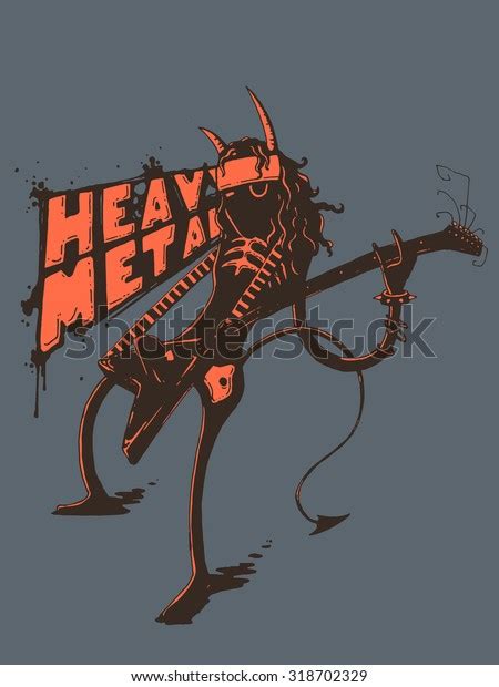 Heavy Metal Demon Stock Vector Royalty Free 318702329 Shutterstock