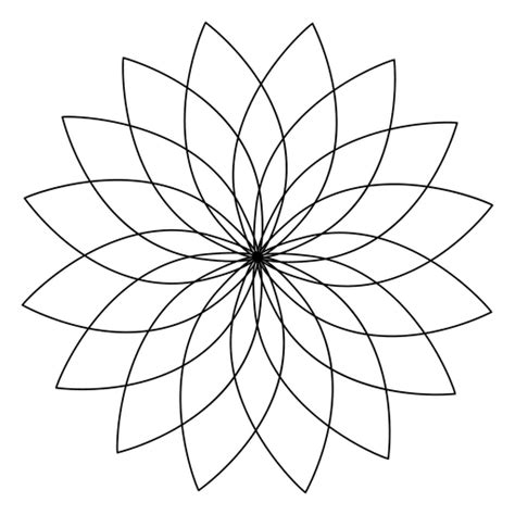 Sacred Geometry Lotus Flower Transparent Png And Svg Vector File