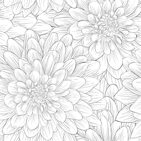 Beautiful Black And White Seamless Pattern With Flowers And Butterflies