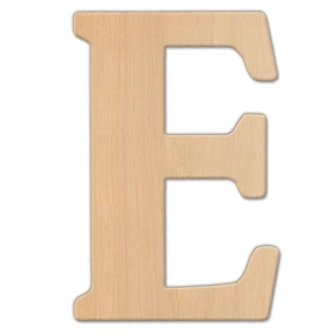 Jeff Mcwilliams Designs 15 In Oversized Unfinished Wood Letter E