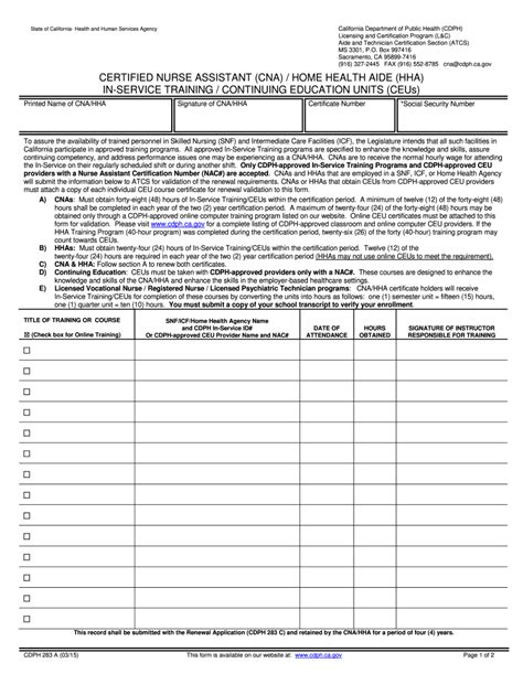 Cdph 283a 2015 2024 Form Fill Out And Sign Printable Pdf Template