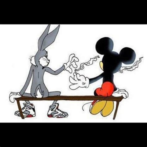 I•s•p•e•a•k O•n•l•y~s•h•i•t Bugs Bunny And Mickey Mouse Smoking Reefers
