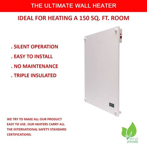 Amaze Heater Wall Mount Space Heater Panel With Plug In Wifi Module
