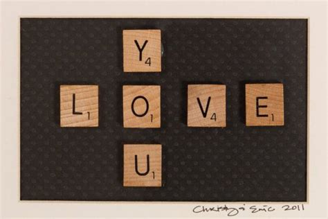 Love You Scrabble Tile Artwork Etsy Tile Artwork Scrabble Tiles