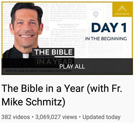 The Bible In A Year With Fr Mike Schmitz The Catholic Me