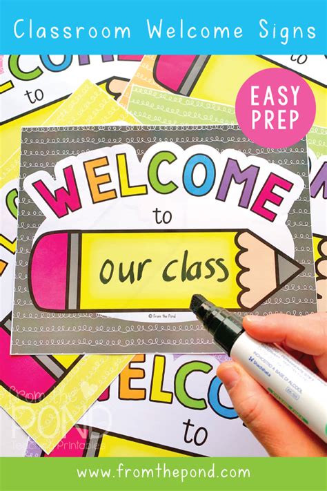 Printable Welcome Signs For Classrooms