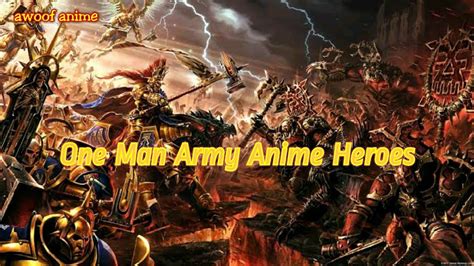 One Man Army Anime Character Youtube