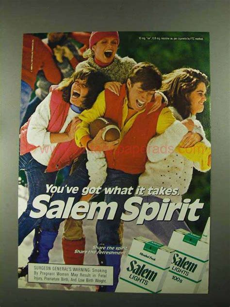 1987 Salem Lights Cigarettes Ad Got What It Takes Cq0575