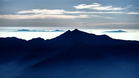 Download Wallpaper 1920x1080 Mountains Fog Clouds Peaks