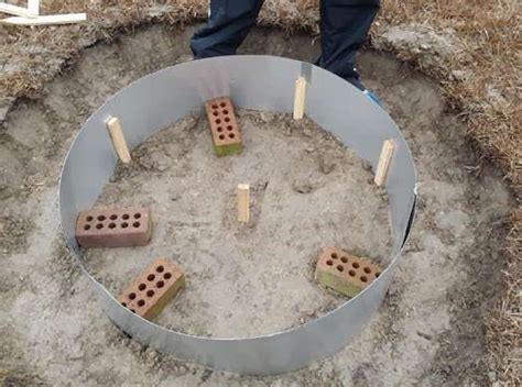 To build a backyard fire pit with bricks, start by digging a circular hole that's 4 feet in diameter and 12 inches deep. Build Your Own Fire Pit in a Weekend for Under $200 | Brick fire pit, Fire pit, Small garden ...