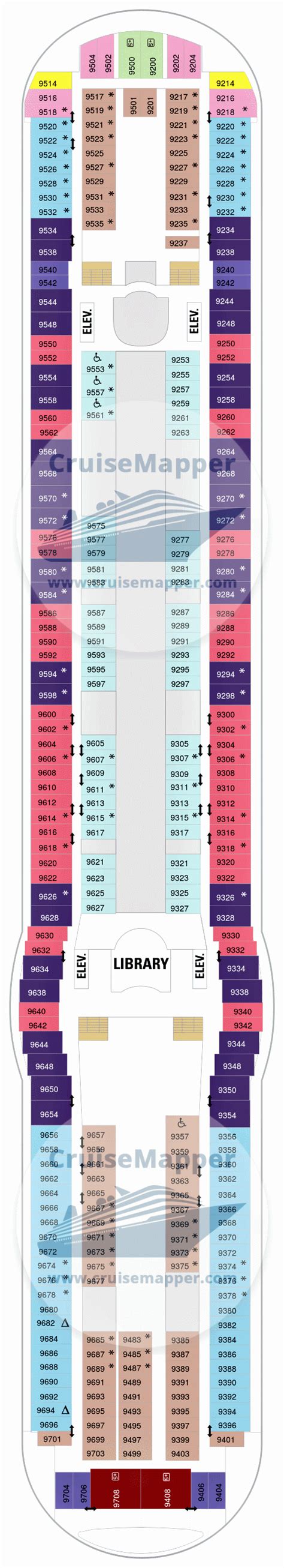 Liberty Of The Seas deck 9 plan | CruiseMapper