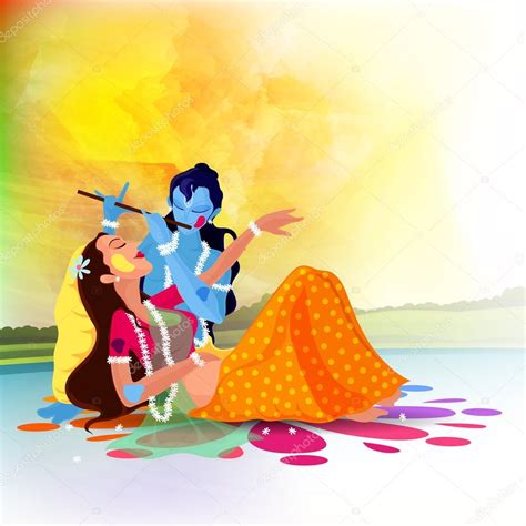 Lord Krishna With Radha Animation