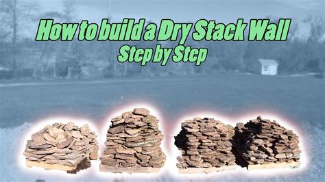 How To Build A Dry Stack Retaining Wall Step By Step Youtube