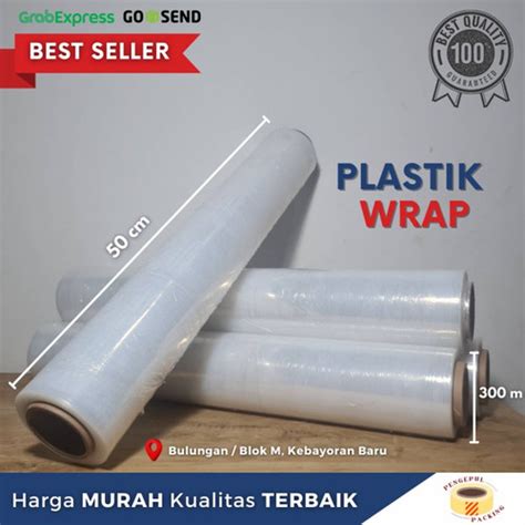 Jual PLASTIK WRAP WRAPPING PEMBUNGKU STRETCH FILM 50CM X 300M