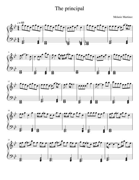 Melanie Martinez The Principal Sheet Music For Piano Download Free In