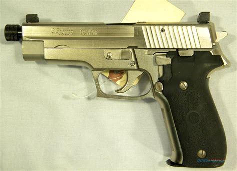 Nickeled Sig Sauer P226 9mm Suppre For Sale At