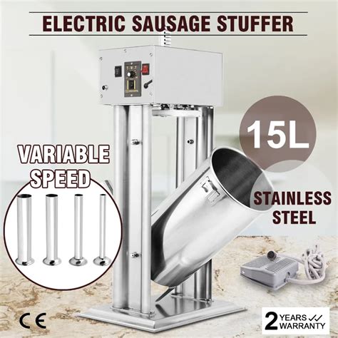 Electric 15l 33lbs Sausage Making Machine Vertical Sausage Filler
