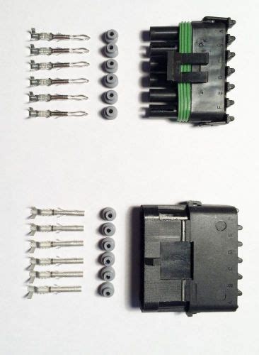 Sell Delphi Weather Pack 6 Pin Sealed Connector Kit 18 14 Ga In