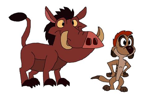My First Pic Of Timon And Pumbaa By Hunterxcolleen On Deviantart