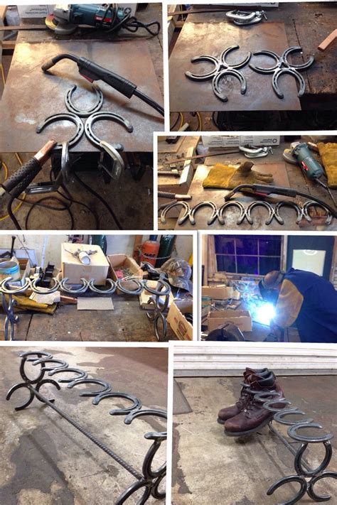 Pin by Ross Corbett on My Custom Projects | Horseshoe boot rack