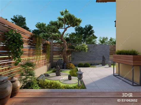 3d Garden Landscape Model 3dsmax 05 Download