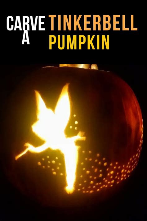 How To Carve A Tinkerbell Pumpkin Step By Step Instructions For
