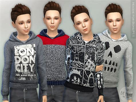 The Sims Resource Hoodie For Boys P11 By Lillka Sims 4 Downloads