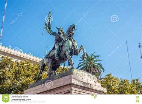 Manuel Belgrano Statue In Buenos Aires Argentina Stock Photo Image