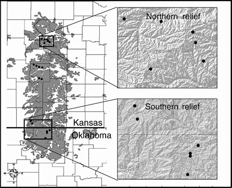 Jungle Maps Map Of Kansas And Oklahoma