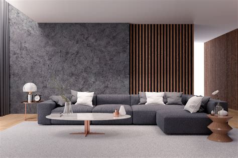 Man Made Room Sofa Furniture Living Room Wallpaper Contemporary Living