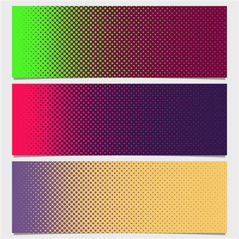 Free Vector Shiny Dots Banners Collection