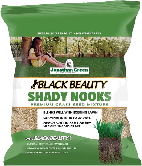 Amazon Com Jonathan Green Black Beauty Shady Nooks Grass Seed Cool Season Lawn Seed