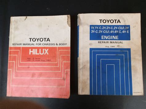 For Sale Hilux Repair Manuals Hilux Club Toyota Owners Club