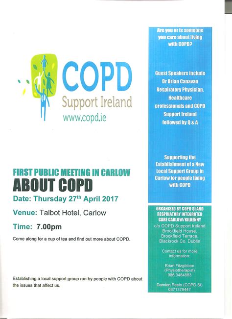 New COPD Support Group Carlow - COPD Support IrelandCOPD Support Ireland