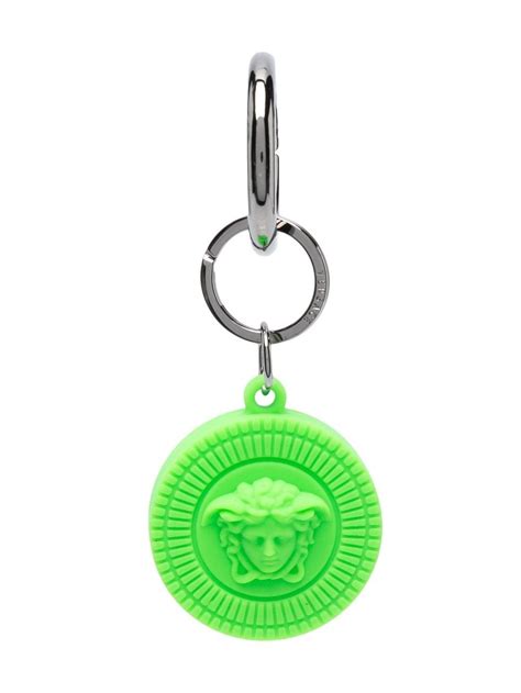 Versace Medusa Logo Round Keychain Farfetch