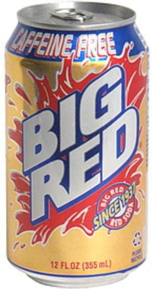 Big Red Caffeine Free Red Soda 12 Oz Nutrition Information Innit