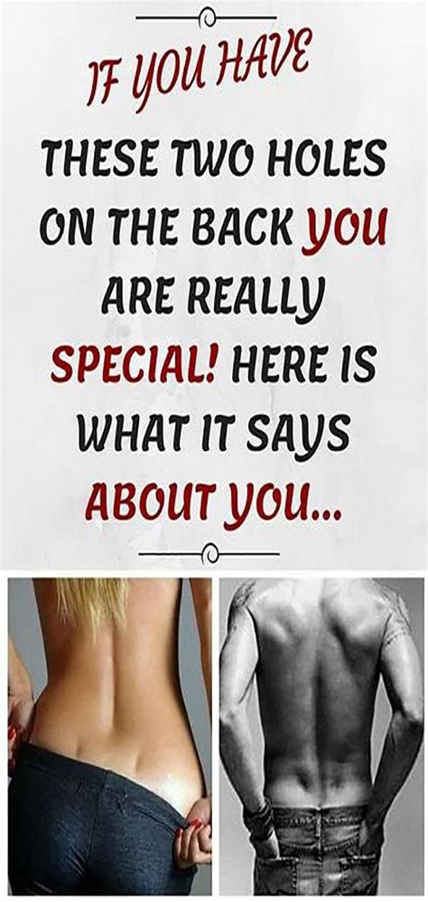 If You Have These Two Holes On The Back You Are Really Special Heres What It Says About You In