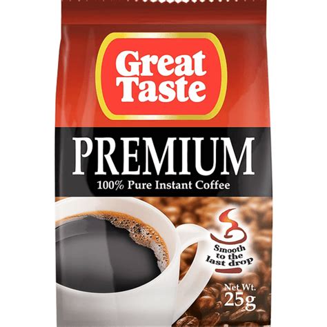 Great Taste Premium Instant Coffee 25g Coffee And Tea Walter Mart