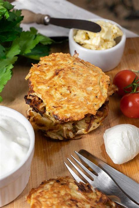 Split the mixture into 4 round patties and press them down in a large frying pan until golden brown on each side. Low Carb Cabbage Hash Browns | Gourmandelle