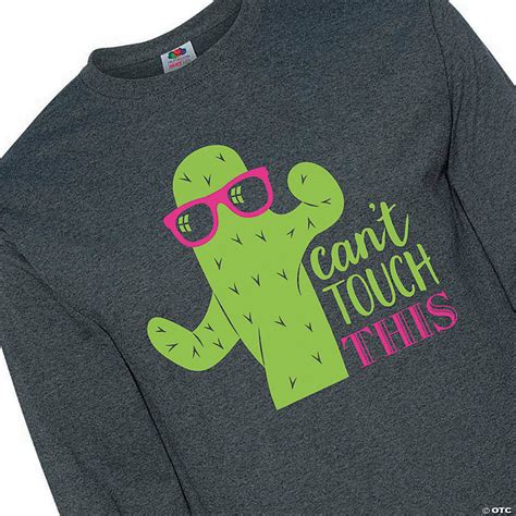 These files are digital graphics for use in cutting machines, printing, and to create products like greeting cards and tshirts. Can't Touch This Adult's T-Shirt - 3XL | Oriental Trading