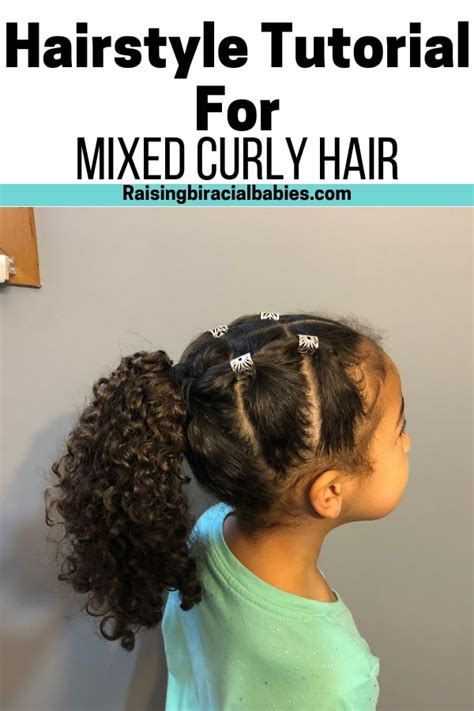 Ponytail hairstyle ideas for long hair that will glam you up. Mixed Girl Hairstyles: A Cute, Easy Style For Biracial ...