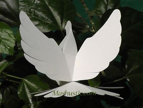 Diy Paper Dove With Printable Template