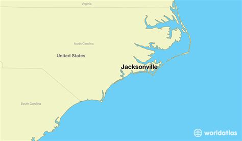 Where Is Jacksonville Nc Jacksonville North Carolina Map