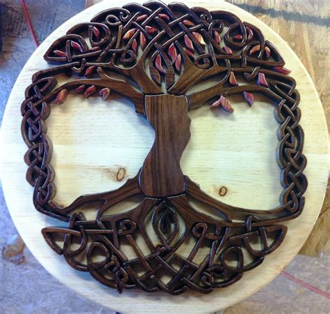 Celtic Tree Of Life Intarsia Woodworking By Chris Mobley
