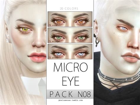 Micro Eye Pack N08 By Pralinesims Sims 4 Eyes