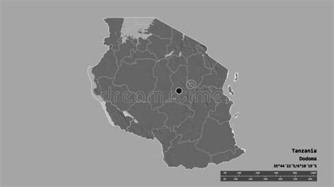 Location Of Rukwa Region Of Tanzania Bilevel Stock Illustration
