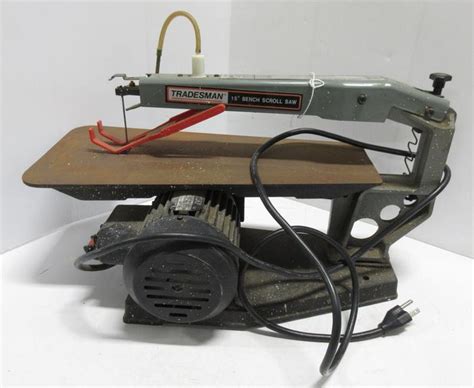 Albrecht Auctions Tradesman 15 Bench Scroll Saw Model 8350 With Puffer